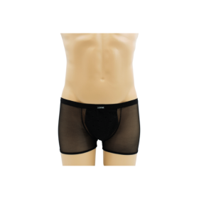 Boxer noir semi opaque 